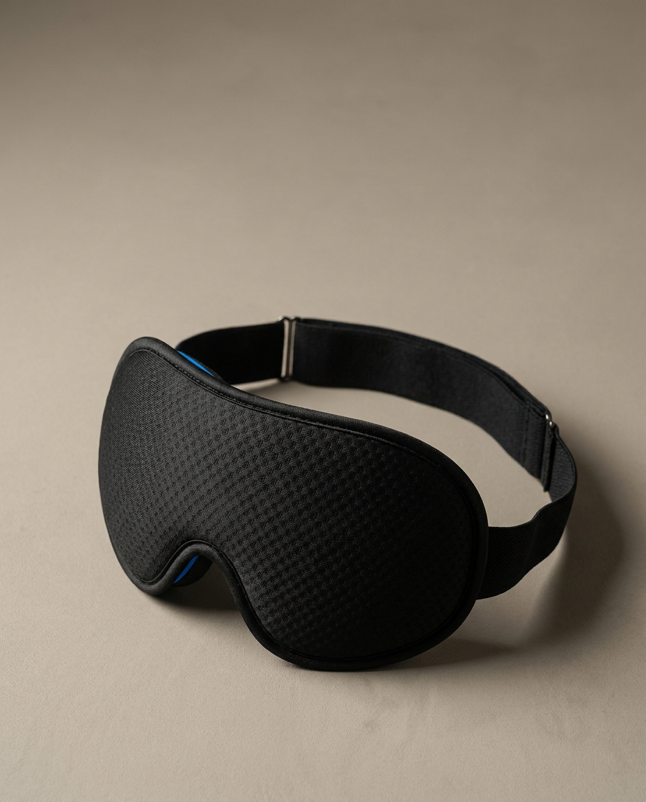 Kit Nuit Totale — Masque de nuit lesté + bouchons d'oreilles