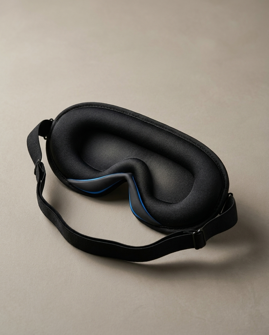 Kit Nuit Totale — Masque de nuit lesté + bouchons d'oreilles